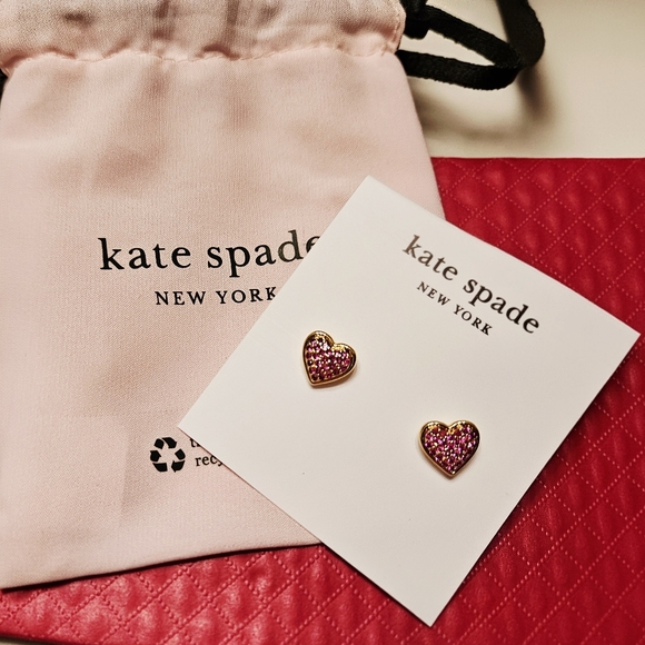 kate spade Jewelry - Kate Spade Heart Earrings +DustBag